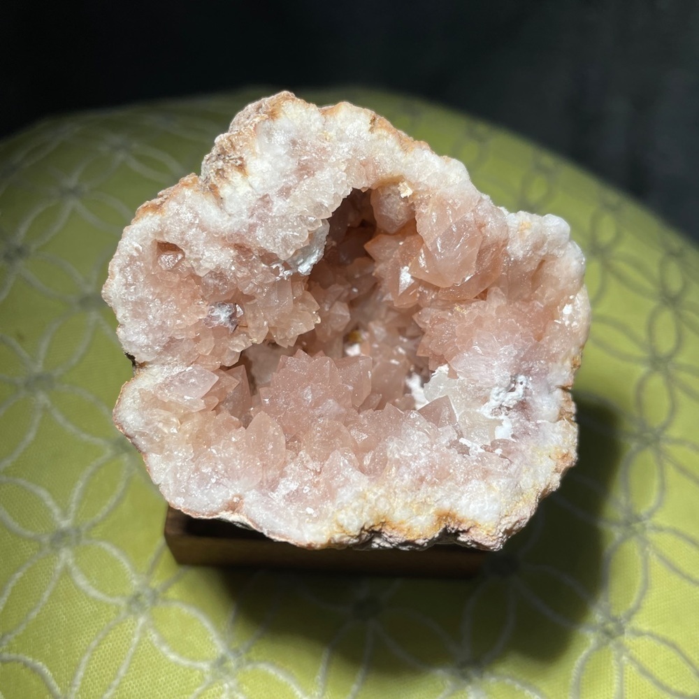 Raw crystal TOP QUALITY- Pink amethyst druzy geode - flower druzy 2.5” GIFT IDEA - Picture 3 of 5